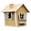 Alice AXI 144cm W x 157cm D Outdoor Hemlock Wood Playhouse