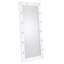 Miroir de sol 32 po x 71 po avec éclairage DEL noir brillant-106899351