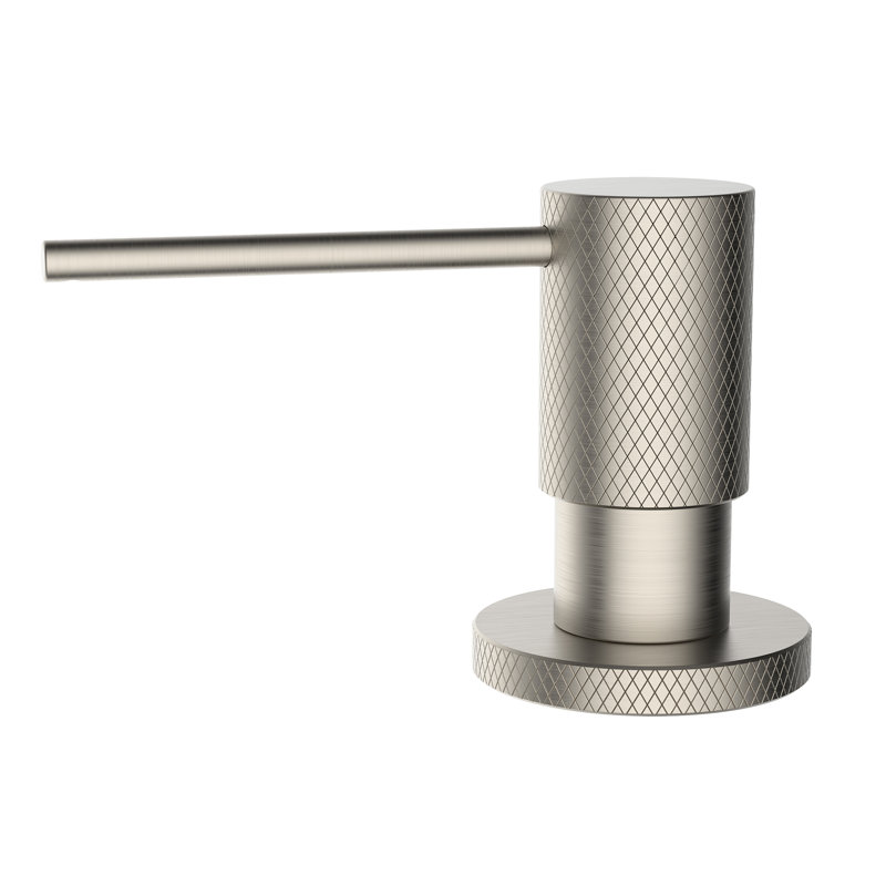 Distributeur de savon texturé Ruvati Knurling, Stainless Steel
