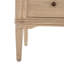 Linnea 2 - Drawer Solid Wood Nightstand in Brushed Blonde Natural/Antique Bronze