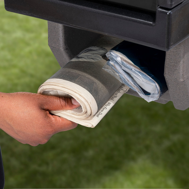 Plastic Post Mounted Mailbox with Magnetic Closure