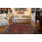 Khrystopher Distressed Gisou Rust Rug