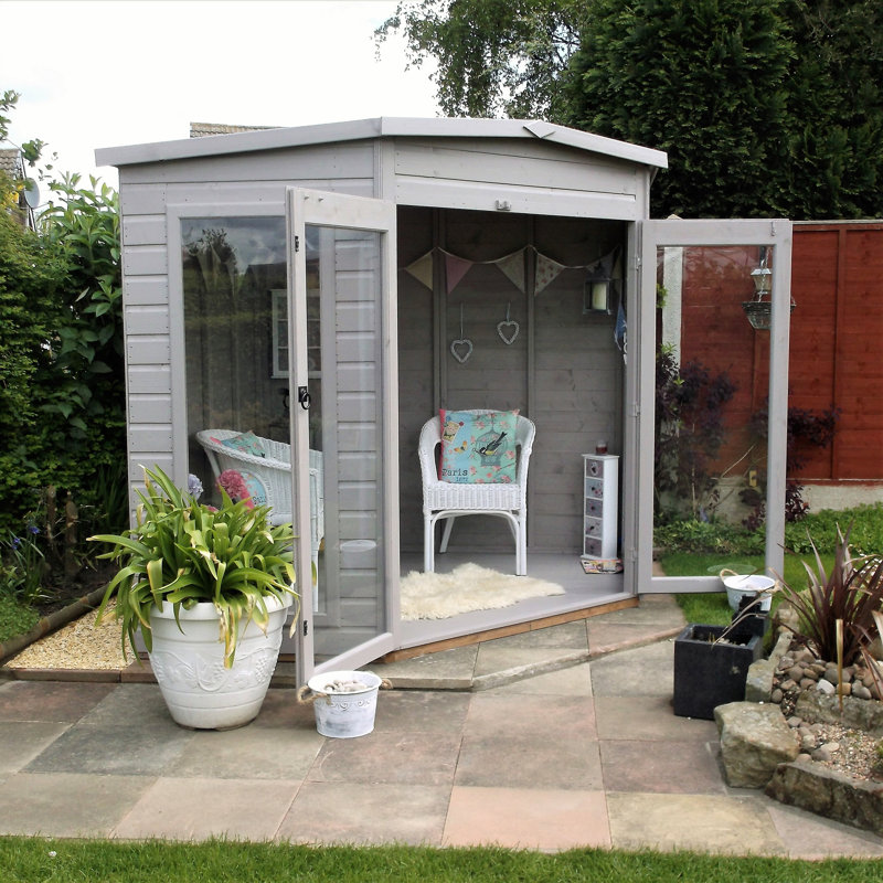 Corner Summer House 7 ft x 7 ft, No