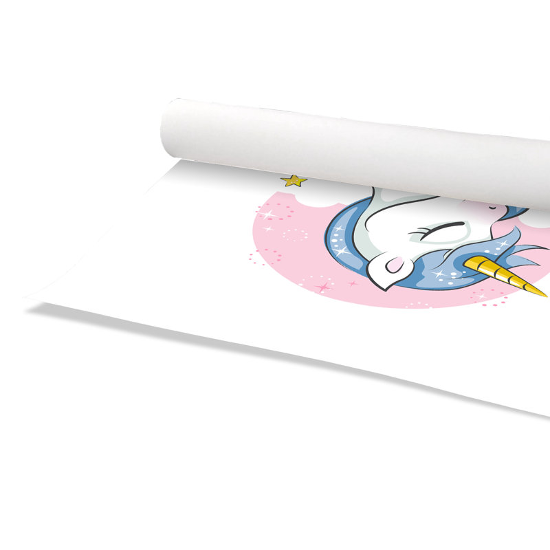Impression sur papier Sparkly Unicorn, H 10 po x l 10 po x P 1 po, Papier