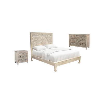 Bianca Solid Wood Standard Configurable Bedroom Set