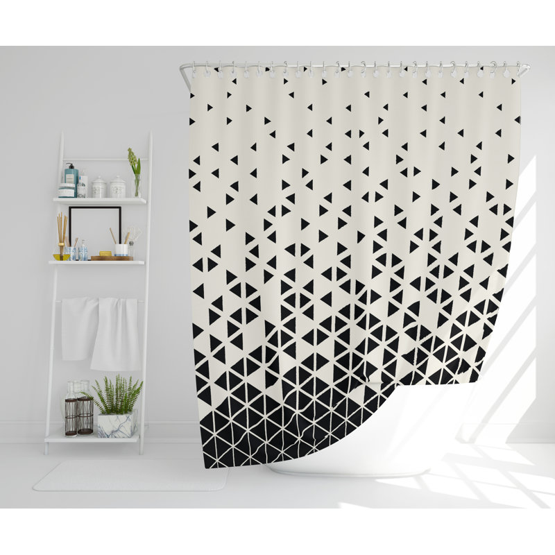 Matthias Polyester Shower Curtain Set, 168cm H x 168cm W