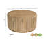 Ensemble de table de salon en bois massif 2 pièces Josiane-1494667072