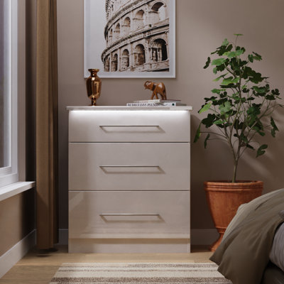 77 cm W Chest of 3 Drawers