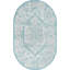 Tapis intérieur / extérieur en polypropylène tissé à la machine oriental bleu / gris-2119747521