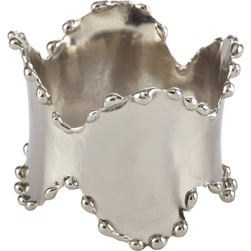 Brass Napkin Ring, Silver