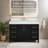 Lavanti Valvet 48 Inch Bathroom Vanity with Sink – 100% Premium Solid Wood, Stylish Firwood Black Vanity Bathroom with Storage Cabinet – Modern Bathroom Vanities with Single Vanity Sink & 4" Quartz Countertop-706537480-706537726