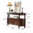 Retro Solid Wood Rectangular Entryway Cabinet-106700709