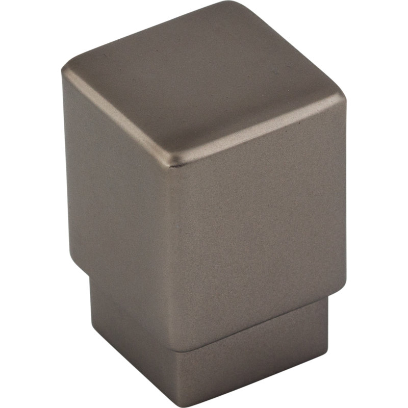 Tapered 1" Length Square Knob, Ash Gray, 3/4" Knob Length