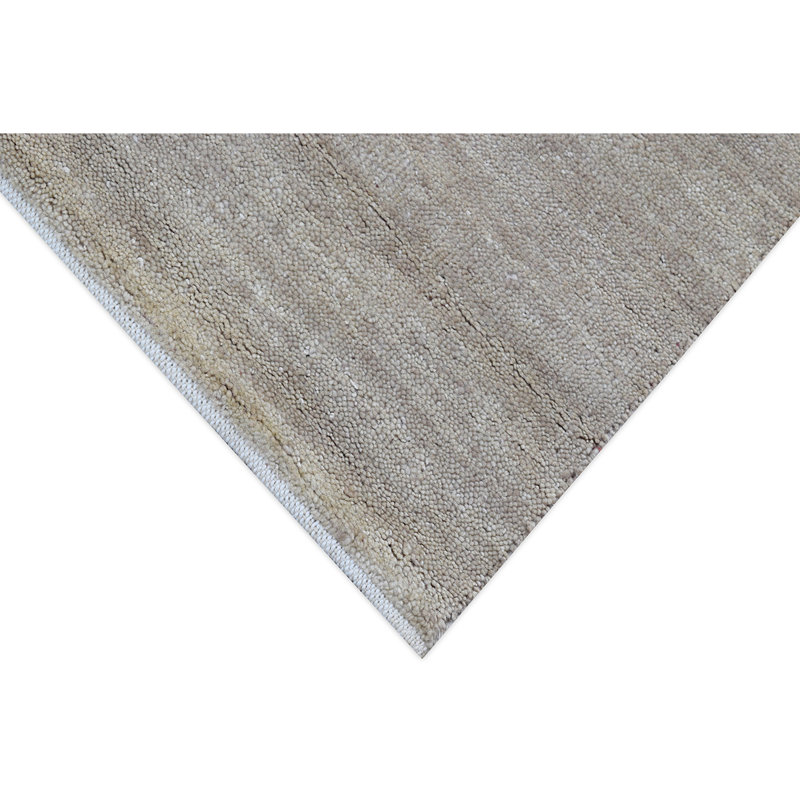Wool Striped Area Rug in Red, Rectangle 6' x 9'