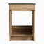 Meuble-lavabo autoportant de 24 po avec lavabo en céramique noire et 2 portes d'armoire à fermeture en douceur ((KD-PACKING)
