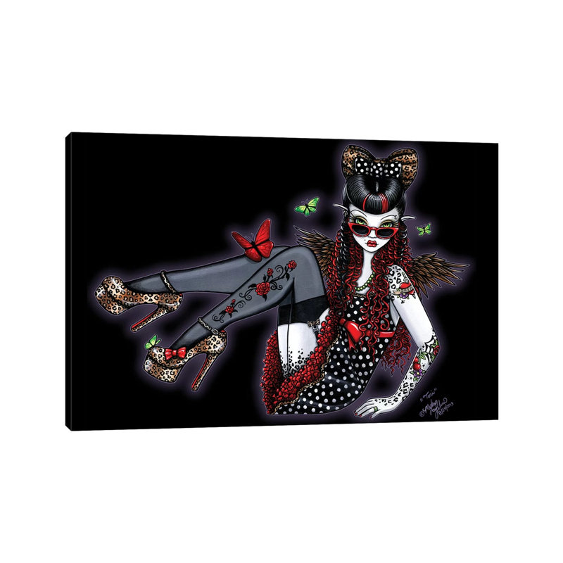 Toni by Myka Jelina - Wrapped Canvas Painting, 20.32cm H x 30.48cm W x 1.9cm D