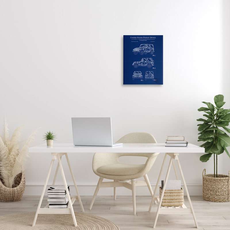 Art mural sur toile, "Carrosse d'automobile" par Karl Hronek, H 20 po x l 16 po