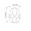19cm Glass Oval Pendant Shade