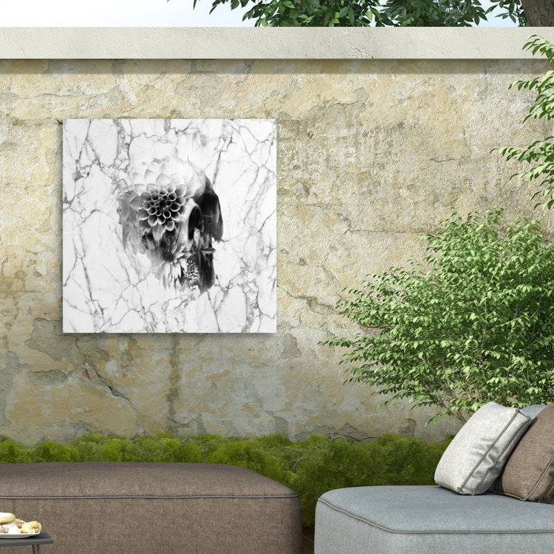 Toile d'extérieur en marbre Ali Gulec Decay, H 14 po x l 14 po