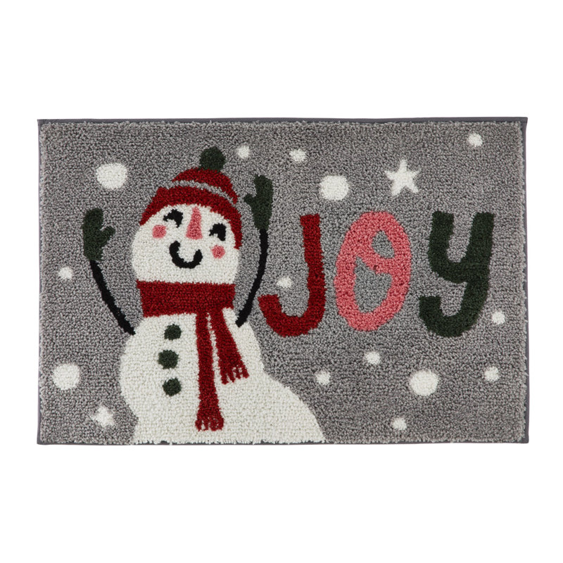 Snowman Non-Slip Bath Mat