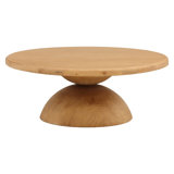 Balak Solid Wood Pedestal Coffee Table