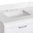 Angela 72” Double Bathroom Vanity With White Engineered Marble Stone Rectangular Sink