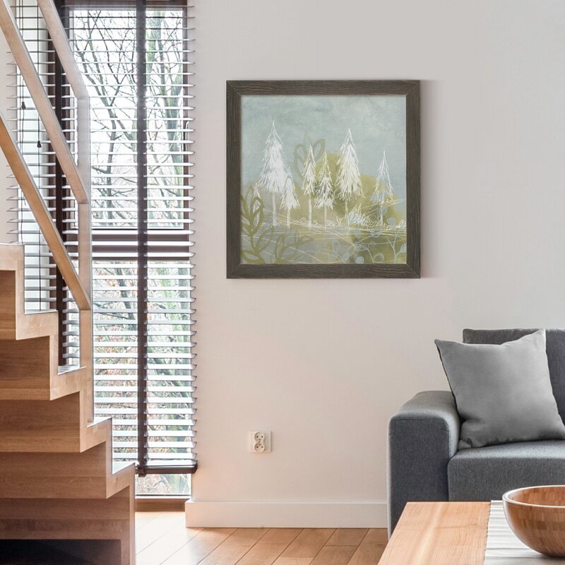 Millwood Pines Treeline Collage I Framed On Canvas Painting | Wayfair