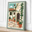 Mediterranean Courtyard Coastal - Wrapped Canvas-1360863529-1360863533