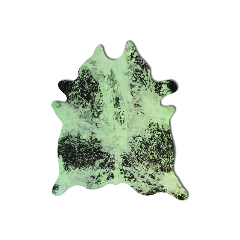 Maxen Performance Cowhide Animal Print Indoor Rug