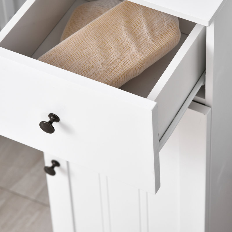 Étagère de salle de bain avec tiroir et réglable - Option élégante de l'armoire blanche Grace