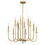 Lustre 12 lumières Oakhurst en or antique-1420227929-1420227926