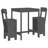 Netrapal 17 Stories Bar Set with Wood Frame and Solid Wood Outer Material-1608136834