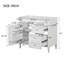 Armoire de rangement de salle de bain de style moderne avec 2 tiroirs et un tiroir basculant-58163389