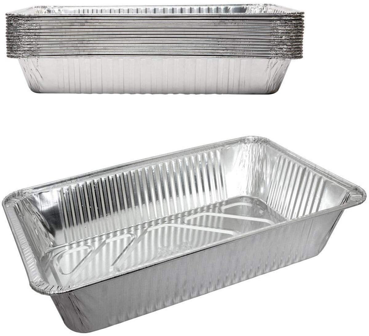 Aluminum roasting shop pan with lid