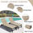 2PCS Outdoor Lounge Chair Cushion Replacement Patio Funiture Seat Cushion Chaise Lounge Cushion-459887172