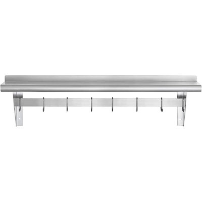 Express KitchQuip stainles Steel Rectangle Wall Mounted Pot Rack 11"H x 36"W x 12:D- NSF certified
