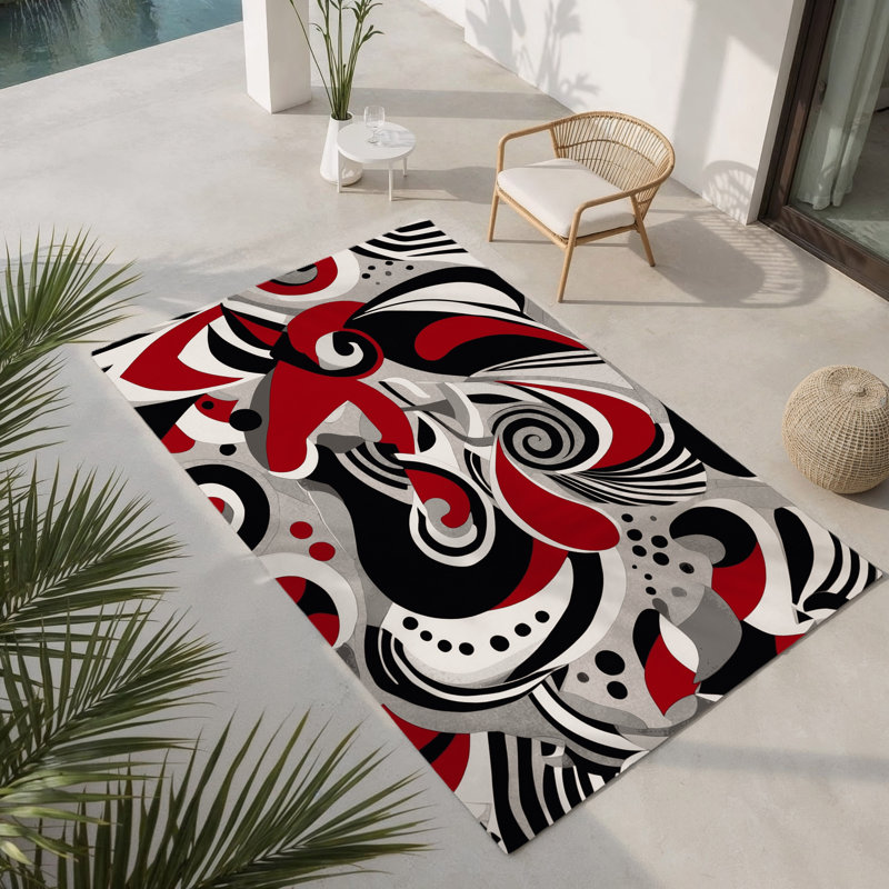 Shadow Radiance Indoor And Outdoor Area Rug, Rectangle 1'6" x 2'6"