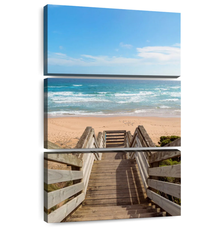 Escalier de plage Lilie Phillip, H 32 po x l 20 po