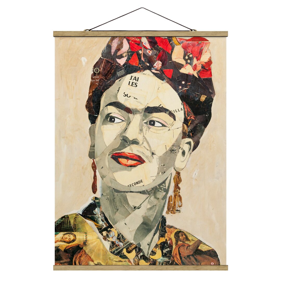 Stoffbild Collage No.2 von Frida Kahlo