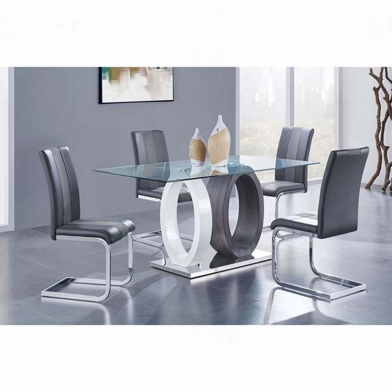 Chaise de salle à manger en similicuir