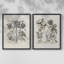 Vintage Floral LXV - Ensemble de 2 reproductions de cadres d'angle fermés-1560731869-1560731868