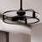 Aijalon 23" LED Fandelier in Matte Black with Remote Control-935722341