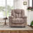 Quiteris 41.34" W Upholstered Heated Massage Manual Recliner-107672583