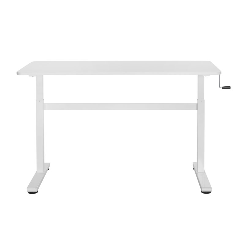 Bureau debout à hauteur ajustable Jaffrey, Blanc