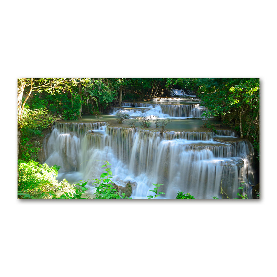 Wasserfall - Kunstdrucke auf Leinwand - Wrapped Canvas