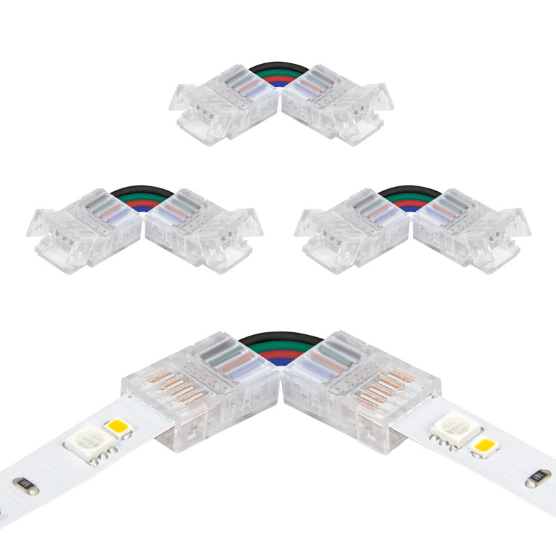 4pk - 5-pin RGBW Corner Connector