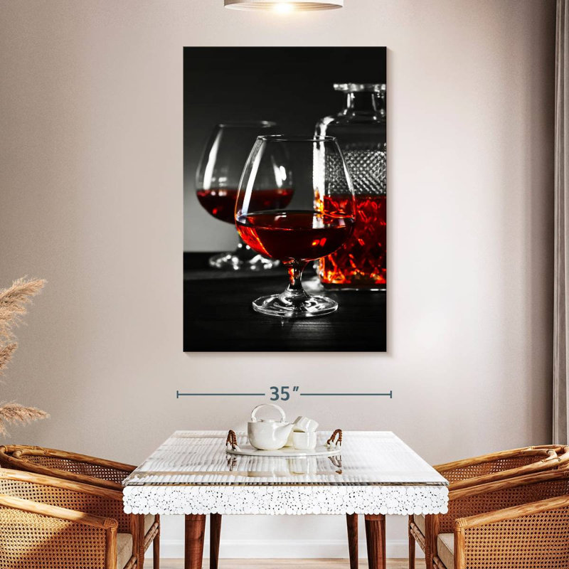 " Cognac Drinks " by SodaPopArt, 51" H x 34" W x 1.25" D