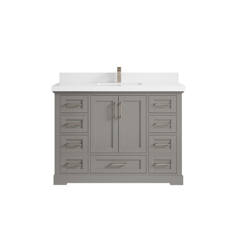 Ensemble de meuble-lavabo simple 48 po Esin, Blanc