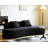 90" Curved Sofa With Throw Pillows-1730834685