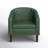 Boney 29" W Stain Resistant Faux Leather Tufted Barrel Chair-641031806